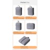 6-Pcs Compression Packing Cubes, light travel luggage organizer packaging bag,