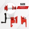 FLKQC 3/4" Wood Gluing Pipe Clamp Set with Unique Foot