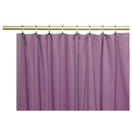 Venice Collections Elegant Heavy Duty Vinyl Shower Curtain Liner with 12 Metal Grommets Purple