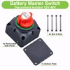 Spurtar Car Battery Disconnect Switch 12V 24V 48V 1-2-Both-Off Battery