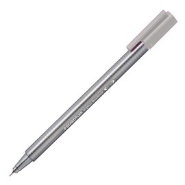 Staedtler Triplus Fineline 334 – Superfine Tip 0.3 mm Silver-Grey