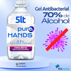 Gel Antibacterial Para Manos 5lt Calidad Premium Cofepris