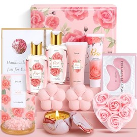 Birthday Pamper Gifts for Women, Unique Pamper Hampers Kit Self Care Package for Her, Relaxation Ladies Christmas Spa Gifts Sets Xmas Present Ideas for Women Best Friend Sister Bestie Mum
