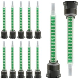 40 pack epoxy nozzle mixing nozzles, epoxy resin gun mixer glue gun applicator kit for spray head for 50 ml/1.7 oz 1:1/2:1 ratio