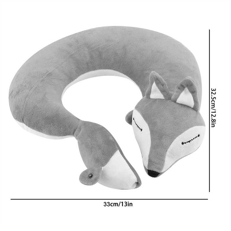 Fox Shape Travel Neck Pillow Soft Air U Shape Health
