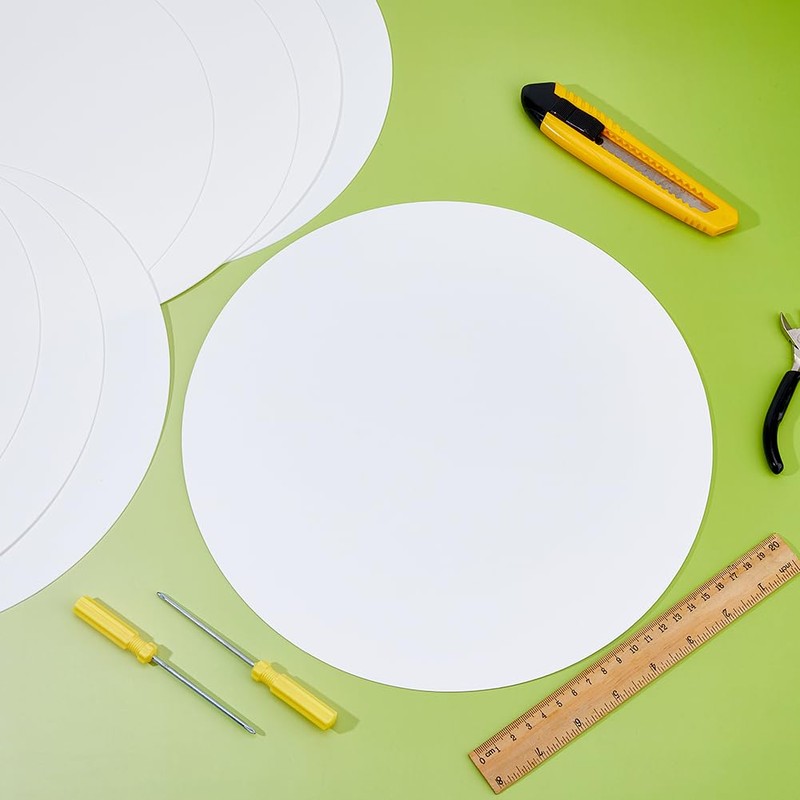 SUPERFINDINGS 8Pcs Wall Hole Cover Sheets with 60Pcs Plastic Stickers