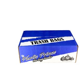 PLASTIC PRINCE 50" x 60" 65 Gallon 2Mil Clear Trash Bags, 50/Case