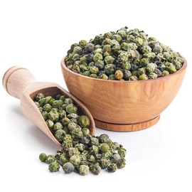 NY SPICE SHOP Green Peppercorns 1 lbs. (Pound) Whole Green Peppercorns Less Seeds, Strong Flavor – Premium All Natural Spices, Herbs, Seasonings, & Salts - 100% Green Peppercorns for Grinder Refill