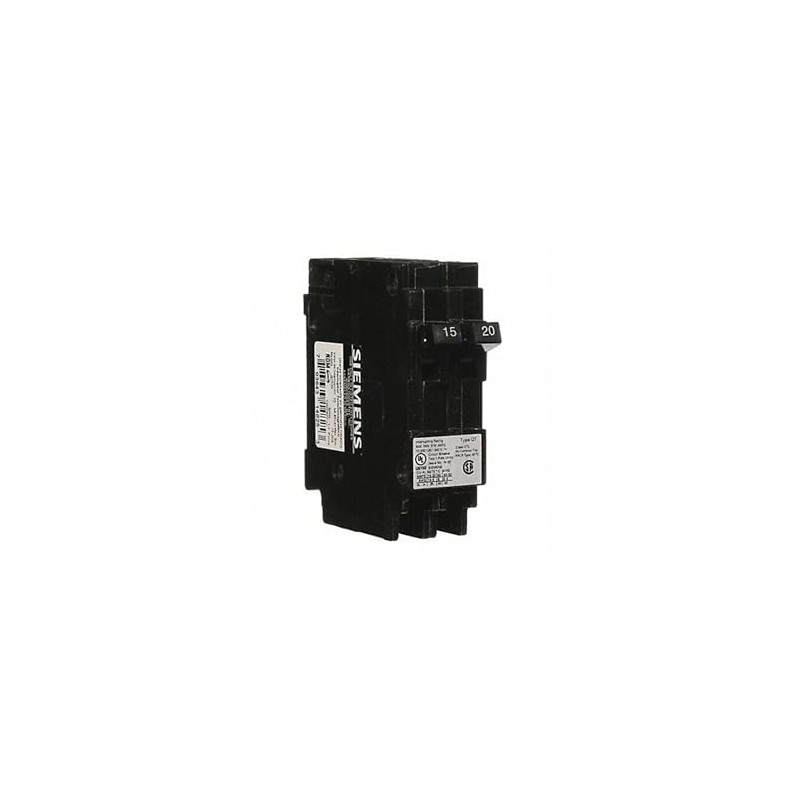 Siemens Q1520 15/20 Amp Tandem Single-Pole Type QT Circuit Breaker