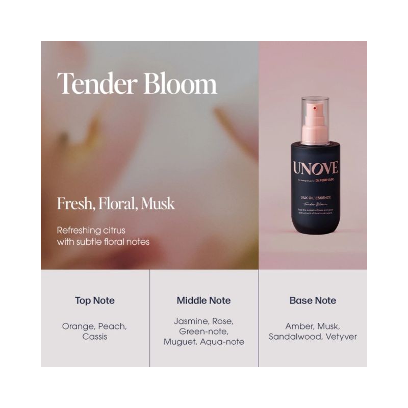 UNOVE SILK OIL ESSENCE 70ML (TENDER BLOOM)/(WARM PETALS)