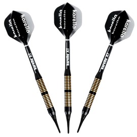Karella Soft Dart XT-6 21g Barrel Length 54mm Black Gold Beginner Darts