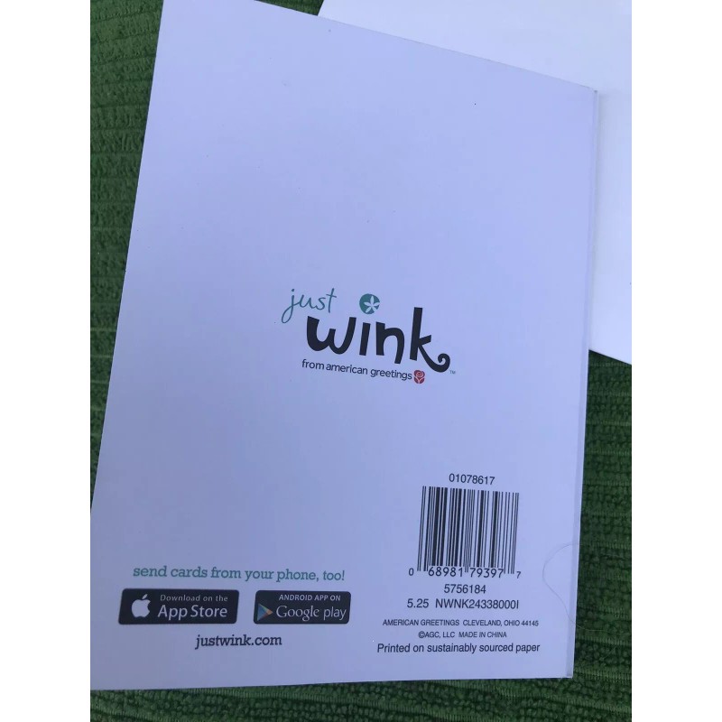 Just Wink Fun Card Pizza Lover Write In Your Massage