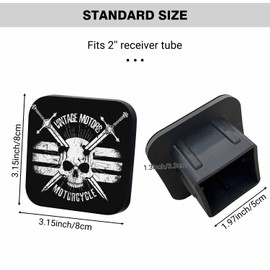 Swono Trailer Hitch Receiver Cover Vintage Motors 2in Tow Truck Cap for Pickup TSHOUJV Cars
