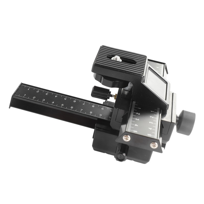 Macro Focusing Rail Slider 4 Way Magnesium Aluminum Alloy Close