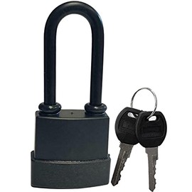 PSO 45MM Long Shackle Heavy Duty Waterproof Steel Outdoor Security Padlock Lock 2Key