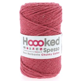Hoooked Spesso Chunky Cotton Macrame Yarn-Coral