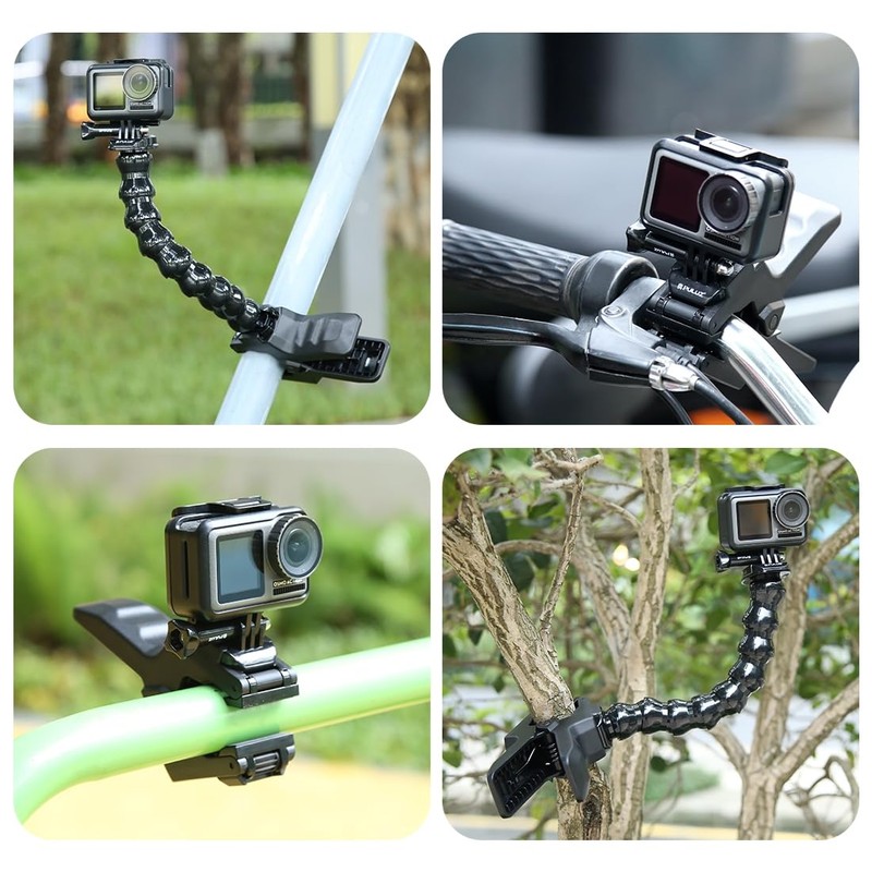 PULUZ Go Pro Clamp Mount, Jaws Flex Go Pro Gooseneck