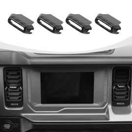 RAZPOY for Bronco Air Conditioning Outlet Adjustment Trim, 4PCS Central Control Air Outlet Vent Cover Compatible with 2021-2023 Ford Bronco Interior Accessories, Carbon Fiber