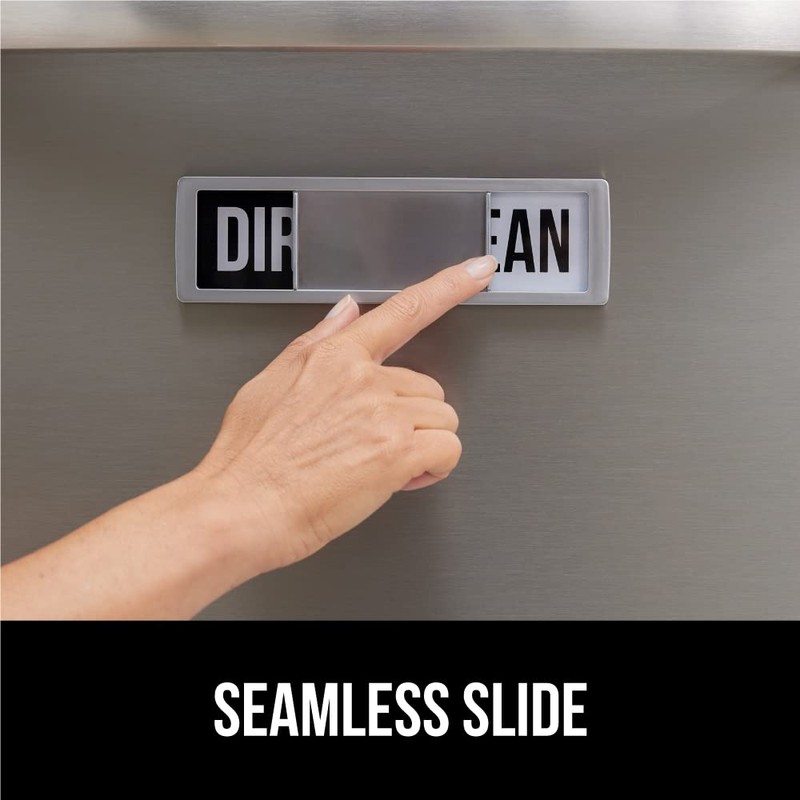GORILLA GRIP Strong Dishwasher Magnet Clean Dirty Sign, Large Letters