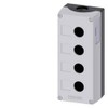 Siemens 3SU1804-0AA00-0AB1 Devices, 22MM, Round, Material, Enclosure TOP Part Gray,
