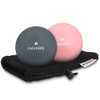 Navaris Lacrosse Massage Balls Set - Myofascial Deep Tissue Muscle