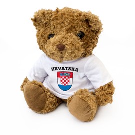 NEW - Croatia / Hrvatska Flag Teddy Bear - Cute And Cuddly - Croatian Fan Gift Present
