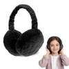 Riisoyu Winter Ear Warmers Plush, Winter Earmuffs Foldable Girls Outdoor