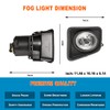 Nixon Offroad Fog Light Set for 2008-2017 Toyota Sequoia w/Bulbs