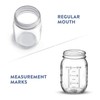 16 oz - 5-Pack Regular Mouth Glass Jars with Lid