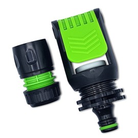 Universal Tap Connector Adapter Mixer Indoor and Outdoor | Adjustable and Click-Lock | Includes Bonus Female Connector for 1/2" or 5/8" Hose | Perfect for Kitchen, Garden, Bath. Set by MYPURECORE