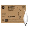GE Relax LED Light Bulbs 60W, Soft White Candle Lights,
