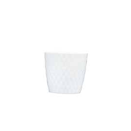 Don-Plast DCRL 16 Cristal Flowerpot, White, 160 x 150 mm