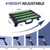 GarfatolRv Aluminum RV Steps, 4-Level Adjustable Folding Step Stool with