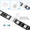 ACEIRMC 30pcs 4-Pin RGB LED Light Strip Connectors 10mm Unwired
