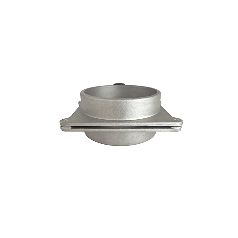 3" OD Self Cleaning No Clog Aluminum Blast Gate Cut
