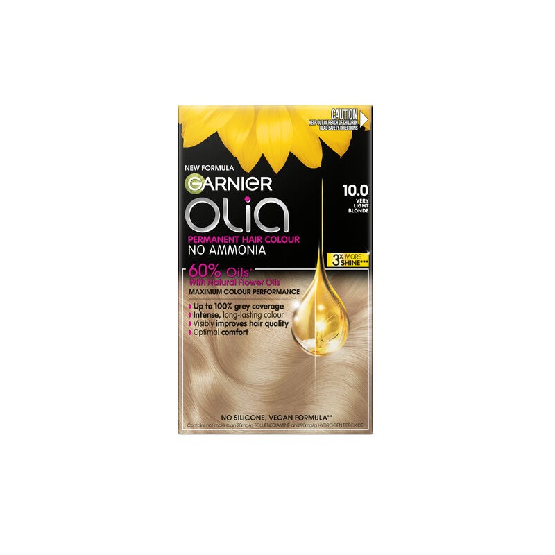 Garnier Olia 10 Very Light Blonde No Ammonia Permanent Hair