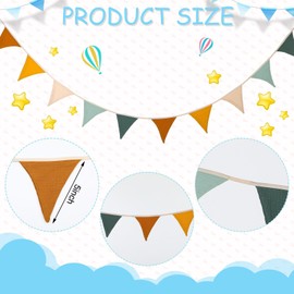 Bunting Children's Room, Bunting Fabric Cotton, Children's Room Baby Room House Bed Decoration, Children's Room Decoration Boy and Girl, Wall Decoration Gift