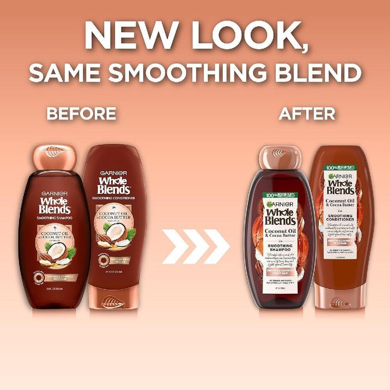 Garnier Whole Blends 코코넛 스무딩 샴푸 컨디셔너 세트 22 fl