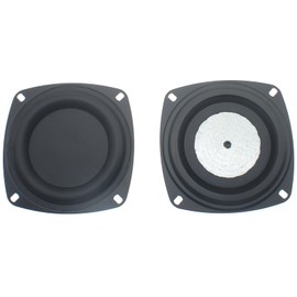 SYCZIOHU 2 PCS Subwoofer Woofer Membrane 4 Inch Bass Speaker Passive Radiator Film Square Subwoofer Diaphragm Plate Replacement for DIY Subwoofer Repair