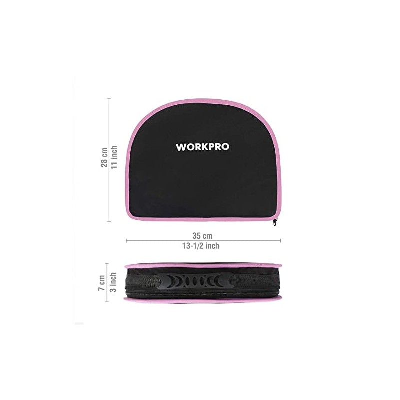 WORKPRO Pink Tool Kit - Hand Tool Set with Easy