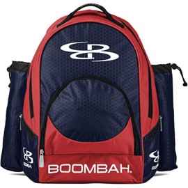 Boombah Tyro Baseball/Softball Bat Backpack - 20" x 15" x 10" - BPTC23 Red/Navy