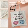 Veqzc Funny Friend Bestie Canvas Tote Bag, You'll Always Be