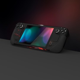 PlayVital Full Set Protective Skin Decal for Steam Deck LCD, Custom Stickers Vinyl Cover for Steam Deck OLED - Abyss Knight