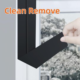 2Rolls ZOMPAGO Cloth Duct Window Seal Tape for Winter, 2.2in x 66FT, Weather Stripping Sealing Insulation Tape for Windows and Door, Strong Adhesion Draft Blocker Black