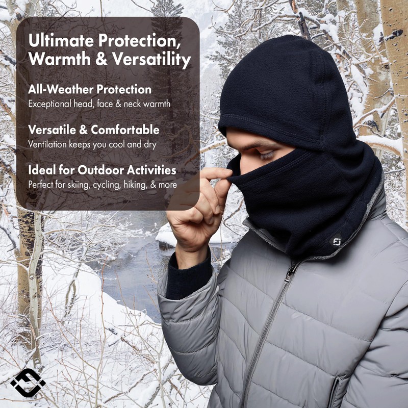 Insulated Fleece Balaclava Ski Mask Face Cover for Men &