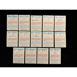 1989 Red Star Productions SOAP OPERA STARS card set (14) - Very rare set!