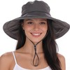 EINSKEY UPF 50+ Women's Sun Hat, Waterproof Wide Brim Bucket