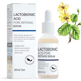 Bluemega Reducir los poros Suero Minimizador de Poros, Suero Minimizador de Poros para la Piel de la Cara, Reduce los Poros, Alivia la Sequedad, Equilibra y Reafirma la Piel, Suero para la Cara Piel Grasa y cualquier tipo de Piel