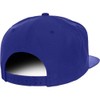 Old English D bordado Flat Bill Snapback Cap, Cachucha Royal