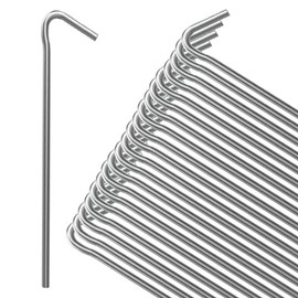 ANSIO® Tent Pegs Pack of 50 Galvanised Metal Pegs 4mm x 6 inch, Heavy Duty Camping Ground Pegs, Ideal for Camping,Hiking,Traveling,Beach and Outdoor